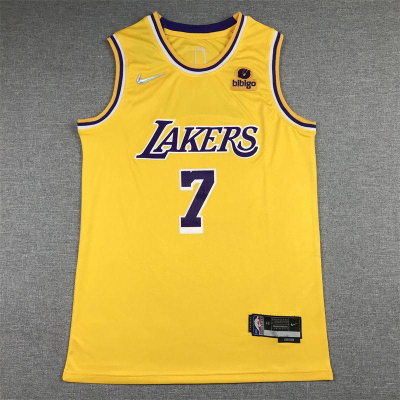 Cheap Men Los Angeles Lakers 7 Anthony Yellow 2022 Nike Game NBA Jersey